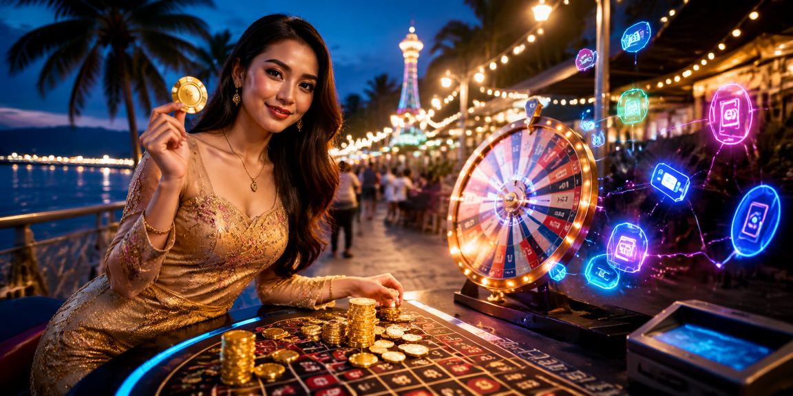 Pemain sedang menikmati permainan Roulette di Kuantan